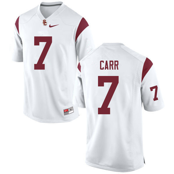 Men #7 Stephen Carr USC Trojans College Football Jerseys Sale-White